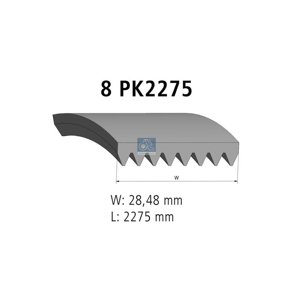 تسمه چندشیار (پلی‌وی) 1.21858 DIESEL TECHNIC
